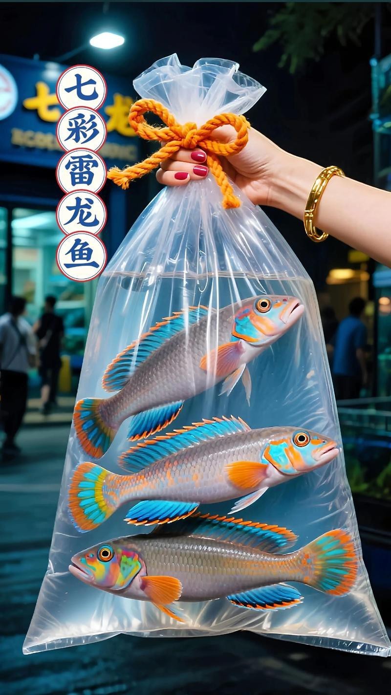 七彩龍魚圖片
