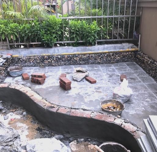 露臺魚池設計實景圖