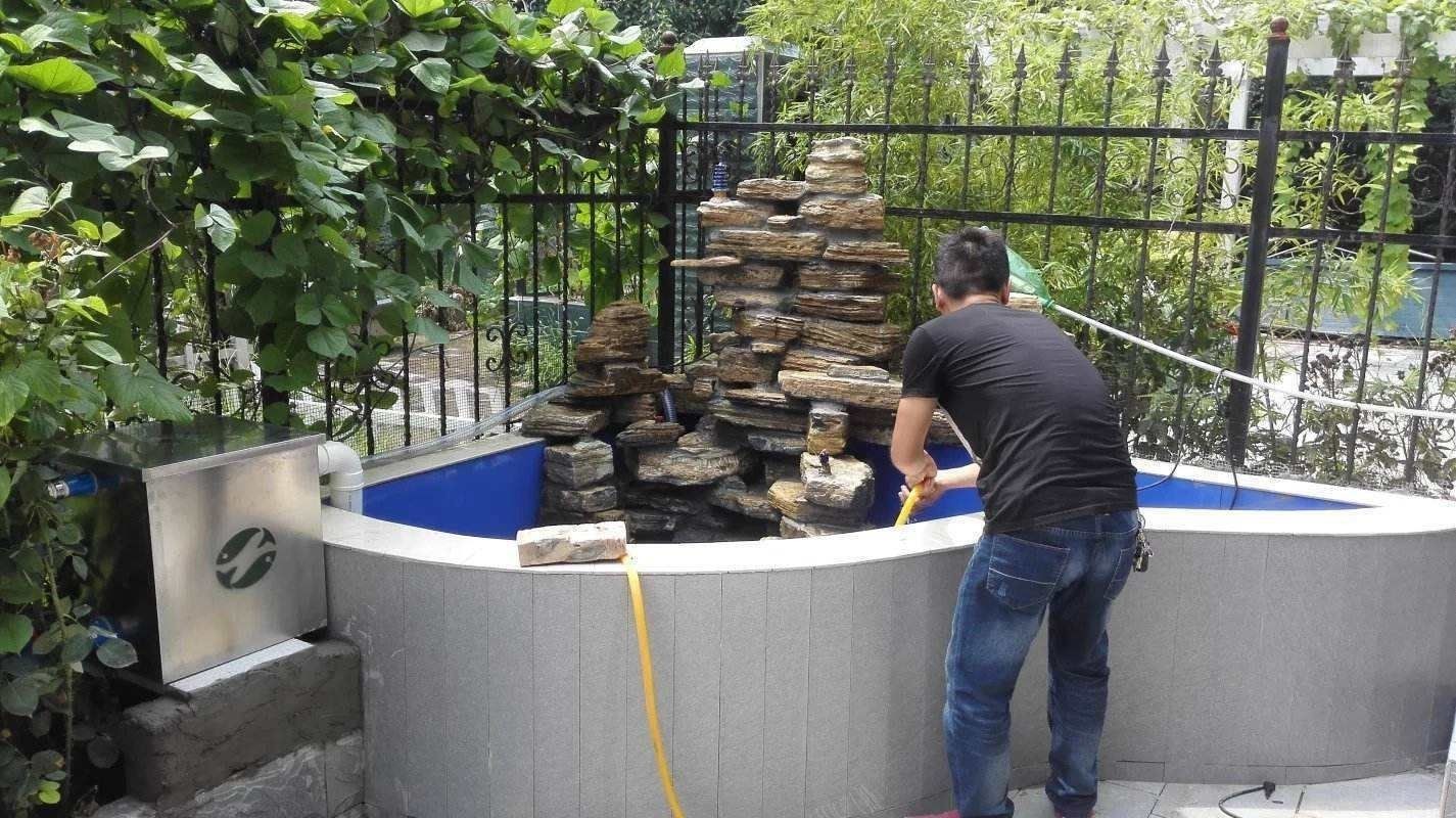 露臺魚池設計實景圖