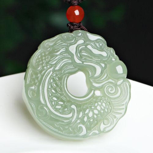 和田玉龍魚吊墜