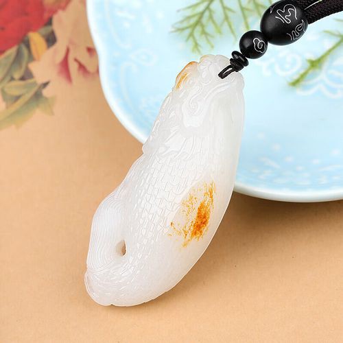 和田玉龍魚吊墜