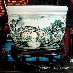 景德鎮(zhèn)瓷器魚缸造景，景德鎮(zhèn)瓷器魚缸養(yǎng)護(hù)方法