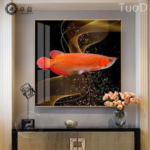 玄關(guān)擺金龍魚好嗎（中式玄關(guān)中擺放金龍魚有很多好處但也要結(jié)合個人的實(shí)際情況）