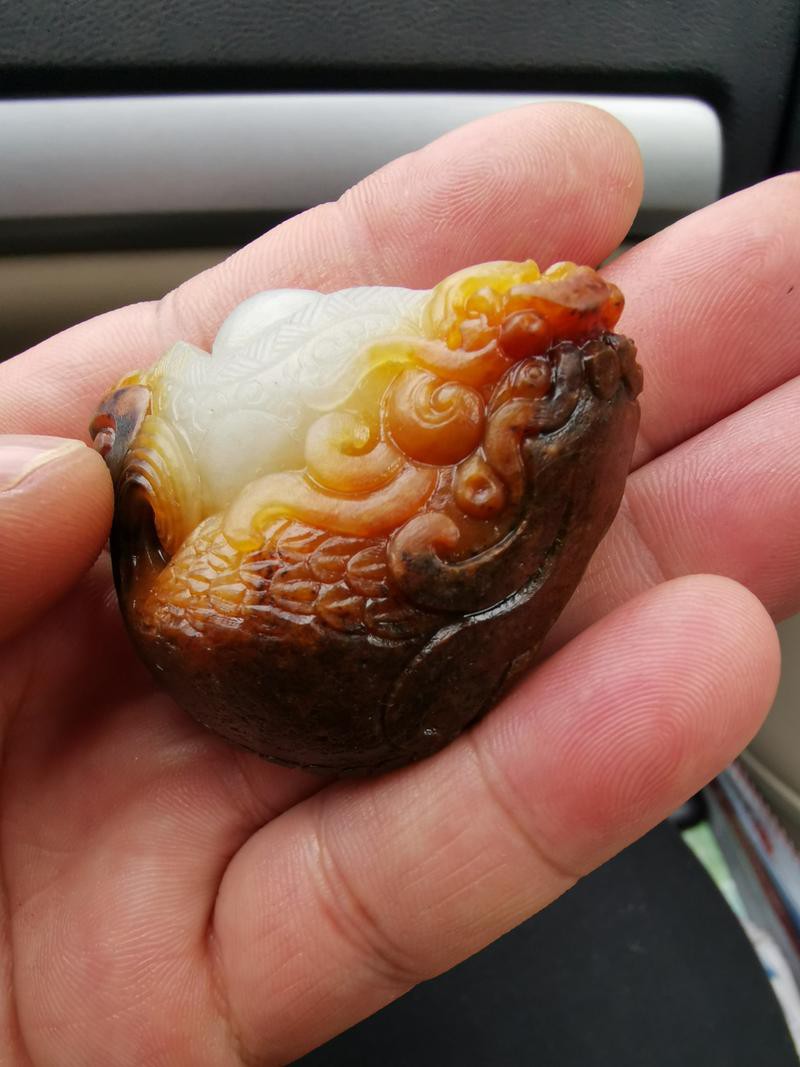 玉雕龍魚圖片欣賞圖