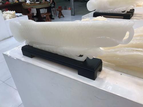 白玉金龍魚擺件好嗎視頻