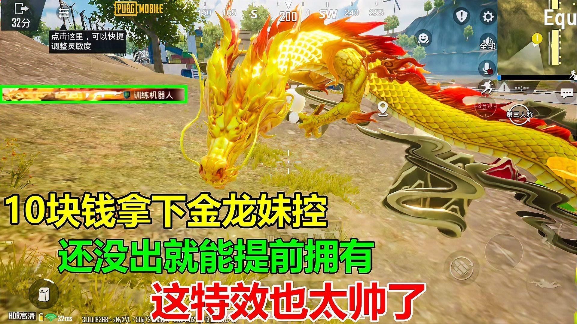 和平精英金龍皮膚有哪些特效？