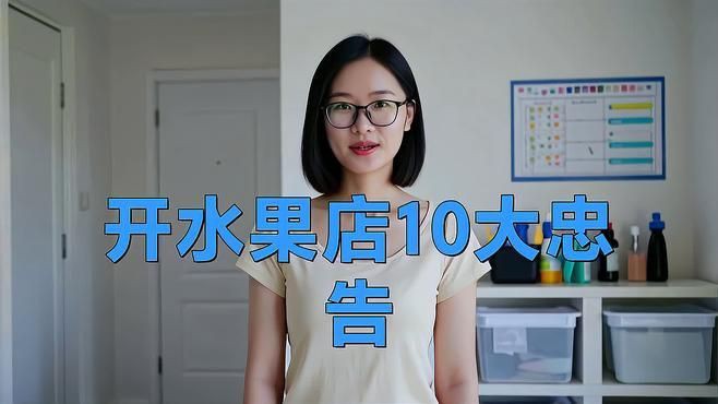 開水果店的10大忠告