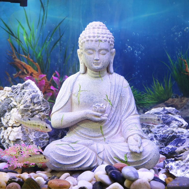 水族箱造景藝術佛像擺件：佛像與魚缸如何搭配 水族箱造景藝術佛像擺件：佛像與魚缸如何搭配 魚缸百科 第1張