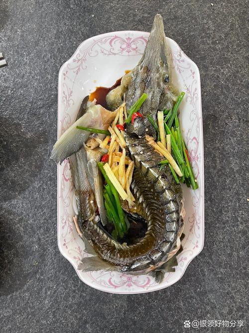清蒸鱘龍魚圖片真實