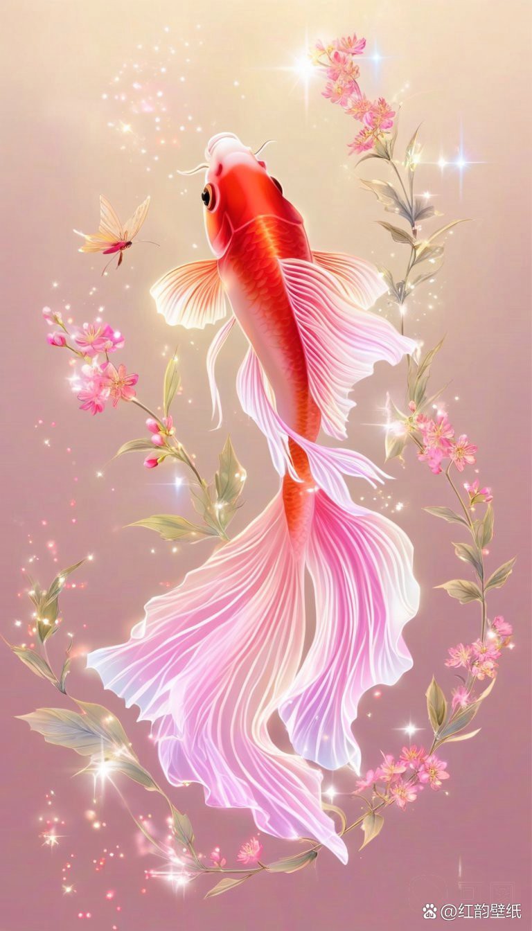 有沒有更多風格的紅龍魚壁紙？