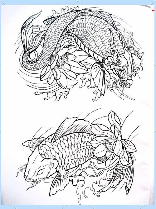 龍魚最簡單紋法圖解