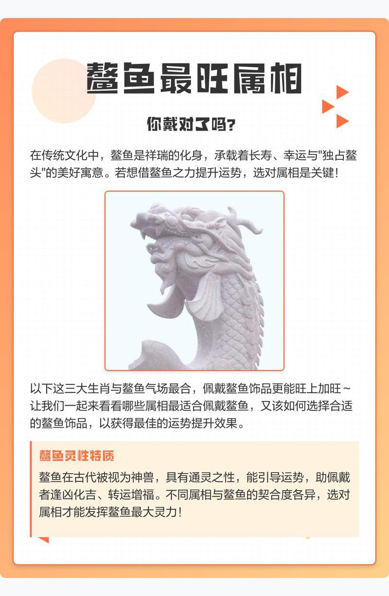 龍頭魚掛件適合哪些生肖佩戴？