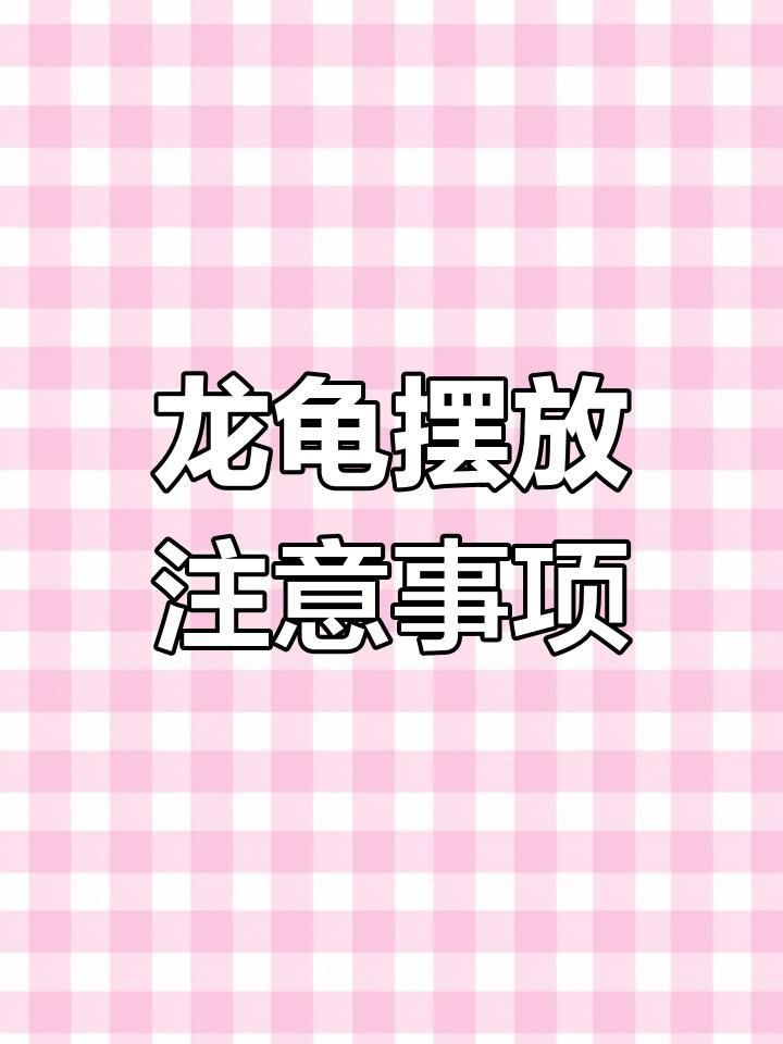 龍龜擺放禁忌有哪些