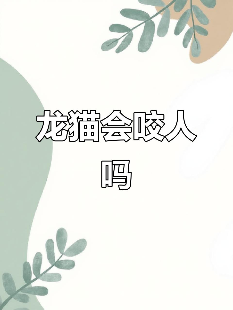 龍貓認(rèn)主后還會(huì)咬人嗎？
