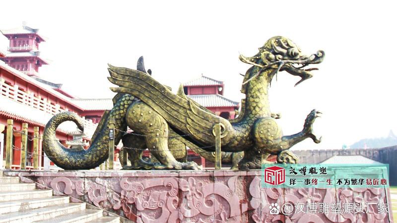 有沒有動態的龍龜雕塑圖片？