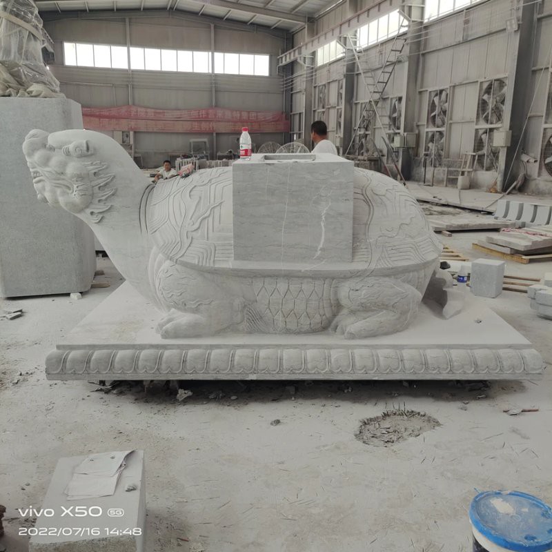 有沒有動態的龍龜雕塑圖片？