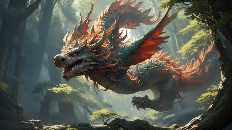 有沒有更多神話主題的龍圖？