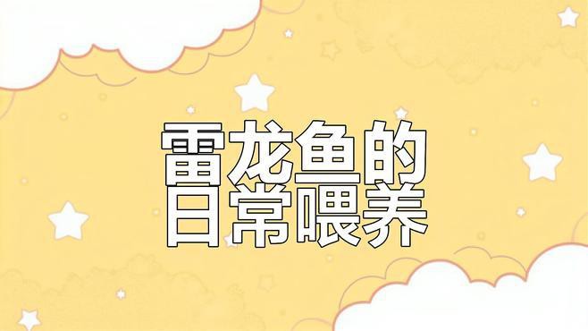 七彩雷龍魚可以喂哪些食物？