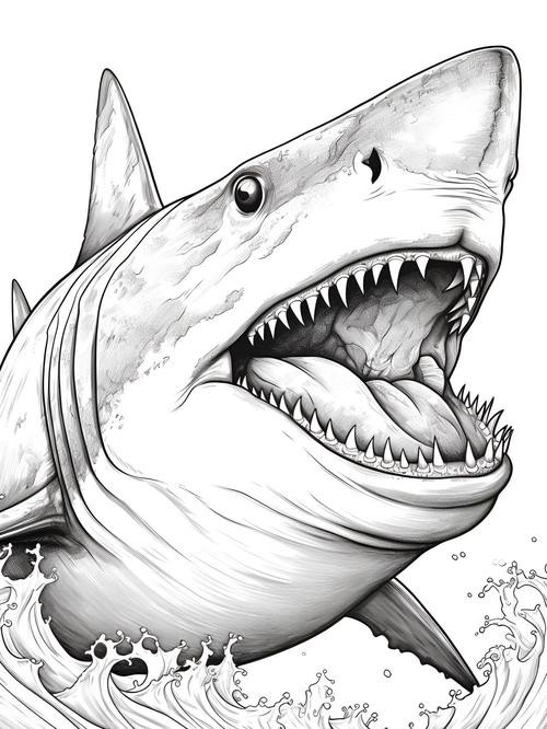 恐龍魚簡筆畫圖片大全