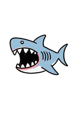 恐龍魚簡筆畫圖片大全