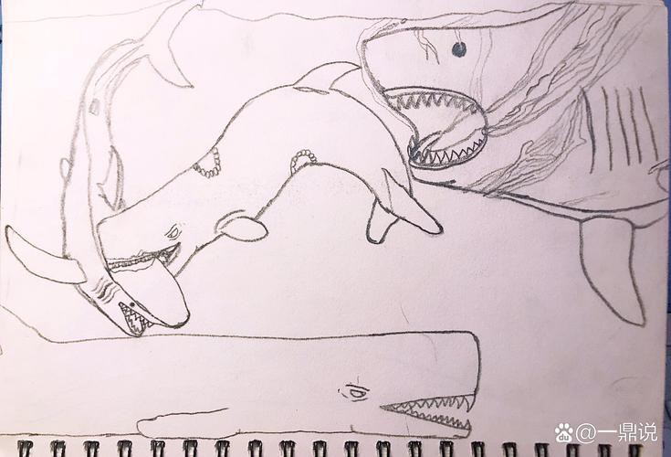 恐龍魚簡筆畫圖片大全