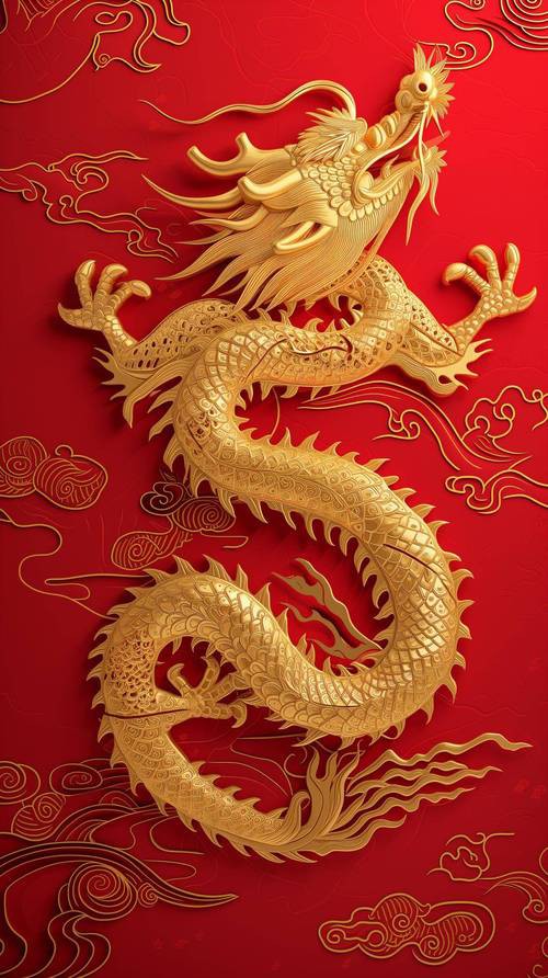 有哪些高清無版權的招財金龍壁紙？