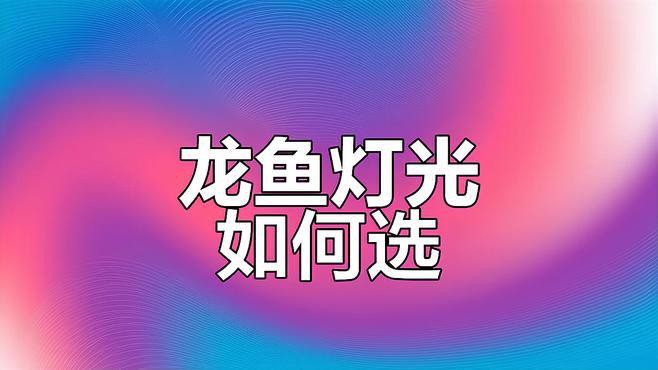 金龍魚燈光色溫 金龍魚燈光色溫 龍魚百科 第3張