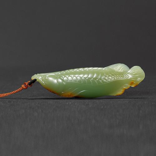 玉雕金龍魚掛件圖片大全