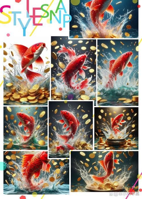 金龍魚卡通圖片