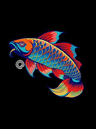 金龍魚卡通圖片