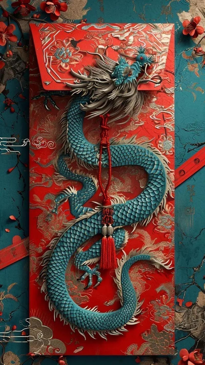 推薦一些高清的紅色龍壁紙
