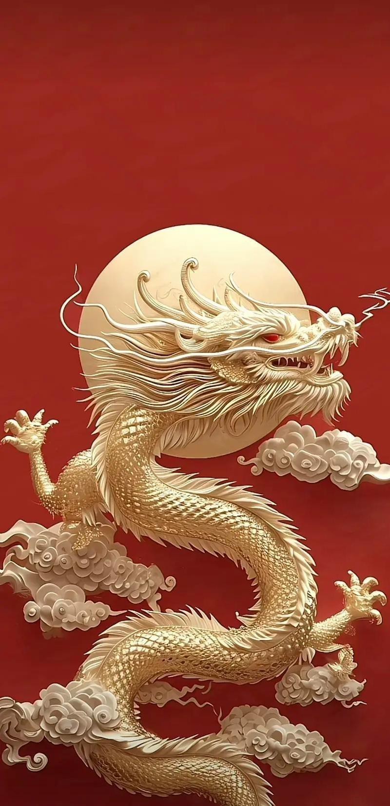 推薦一些高清的紅色龍壁紙