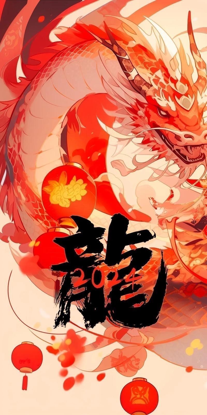 推薦一些高清的紅色龍壁紙