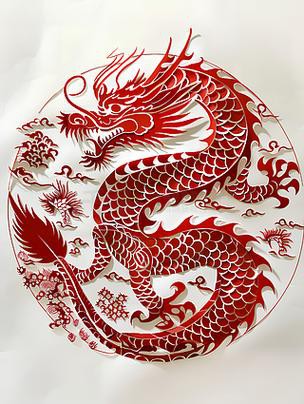 推薦一些高清的紅色龍壁紙