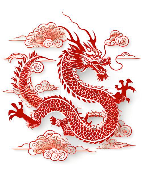 推薦一些高清的紅色龍壁紙